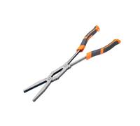 Aymzbd Pinza de Doble Articulación Multifuncional con Diseño Ergonómico de Y Estructura Robusta de Acero para Mantenimiento Eficiente Adecuada, Boca Plana Extendida, Longitud Total 35