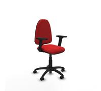 Aýna cp similpiel rojo brazos 2d base poliamida ruedas autofrenantes