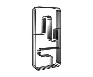 AYTM Estante de pared rectangular Curva Negro