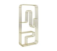 AYTM Estante de pared rectangular Curva Oro