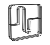 AYTM Estantería de pared cuadrado Curva Negro