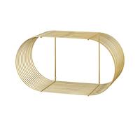 AYTM Estantería de pared Curva Oro