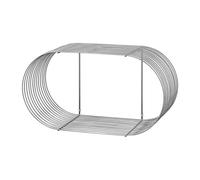 AYTM Estantería de pared Curva Silver