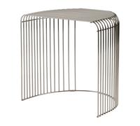 AYTM Mesa Curva 45 cm plateado