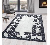 Ayyildiz Alfombrillas antideslizantes 160x230 cm Alfombrilla antideslizante lavable a máquina con estampado de cuadros grises y blancos
