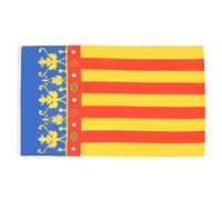 AZ FLAG Bandera Comunidad Valenciana 90x60 cm Poliéster 100D 2 Ojales | Uso interior y exterior Enseña costuras dobles y bordes reforzados con ojales metálicos