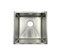 AZERODESIGN-Fregadero-Fregadero cocina-Fregadero cocina 1 seno-Fregaderos modernos para cocina-Fregadero sobre encimera-Fregadero bajo encimera-Fregaderos modernos (ACERO INOX, 540 X 440 MM)