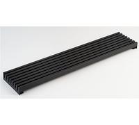 AZERODESIGN- Rejilla Horno- Rejilla Ventilacion- Rejilla ventilacion horno- Rejilla ventilacion frigorífico- Color Negro- 8 Lamas de Aluminio de 60 cm