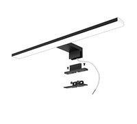 Azhien Lámpara LED de Espejo 10W 820LM, 40cm Apliques Espejo de baño blanco frío 6500K,3 en 1 230V Luz para Espejo de Baño IP44 Impermeable,Negro