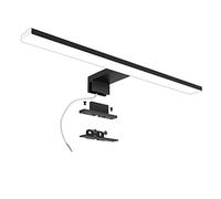 Azhien Lámpara LED de Espejo 10W 820LM,40cm Apliques Espejo de baño Blanco Neutro 4000 K,3 en 1 230V Luz para Espejo de Baño IP44 Impermeable,Negro