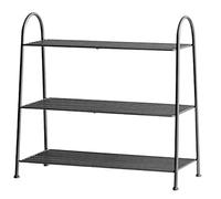 AZHKJKZH Mueble Estante De Metal para Zapatos, Almacenamiento, Independiente Hierro, Soporte para para Entrada, Sala Estar, Dormitorio, Pasillo Organizador Calzado(Black,3 Tier)
