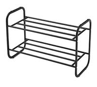 AZHKJKZH Mueble Organizador De Almacenamiento Estante Zapatos 2 Niveles Simple, Independiente Organizador Calzado(Black)