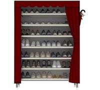 AZHKJKZH Mueble Torre De Zapatero 8 Niveles, Gabinete Organizador Almacenamiento Zapatos Portátil Armario Unidades Estante Pie con Cubierta Tela A Prueba Polvo for El Hogar Organizador Calzado(A)