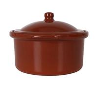 Azofra - Cacerola de Barro 16CM - Artesanal y Esmaltada Duradera - Ideal para Cocina Tradicional