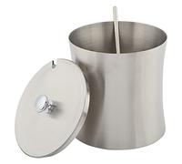 Azucarero de Acero Inoxidable, Elegante Recipiente para Condimentos para Cocina Casera con Tapa y Cuchara
