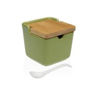Versa Azucarero Verde de Cerámica 8,8 x 8,5 x 8,8 cm