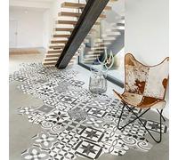 Azulejo de piso decorativo Hexagon Micalina de despegar y pegar, decoración del hogar de bricolaje, adhesivos removibles de despegar y pegar, adhesivo impermeable antideslizante - H40 x L90 c