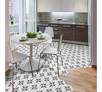 Azulejo de piso decorativo Hexagon Perina de despegar y pegar, decoración del hogar de bricolaje, adhesivos removibles , adhesivo antideslizante - H40xL90cm - 10 adhesivos de 20 x 18 cm