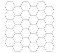 Azulejo Hexagonal 20 piezas Blanco Gris 30 x 30 cm | Poliuretano y PET, acabado brillante, colocación para pelar y pegar, cortable con cortador, interior de cocina y baño