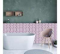 Azulejos Adhesivos 20X20 Púrpura Vinilos Cocina Azulejos Vinilos Para Baños Losetas Vinilo para Paredes Suelo Vinilo Autoadhesivo para Cocina(10p)