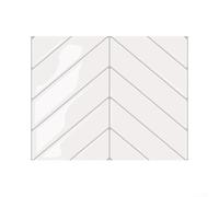 Azulejos de espiga en muro, 10 hojas 3D para pelar y paneles de pared, decoración de pared de poliuretano PET grueso impermeable para cocina, baño, blanco, fácil de limpiar, a prueba de arañazos