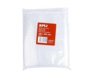 B.100 Bolsas Autocierre 180 X 250mm APLI P0A13131