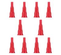 B Baosity 10 Piezas Adaptadores de Válvula para Tanque de Gas Conector Universal para Cartuchos de Inflado de Antorcha y Mechero Resistente Adecuado, Rojo