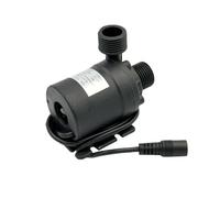B Baosity Bomba Sumergible con Núcleo Acero Inoxidable y Base Montaje Estable para Circulación Continua Agua en Pequeños y Hidropónicos Acuada para Filtración Doméstica, Negro, DC 12V