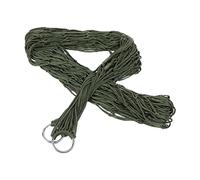 B Baosity Hamaca para Camping de Alta Resistencia Fabricada en Nylon Resistente Diseñada como Cama Colgante Doble Portátil con Ganchos Adecuada para Deportes Al, Verde Oscuro