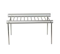 B Baosity Parrilla Plegable con Patas Ligera Parrilla Plegable Acero Inoxidable Portátil Rejilla Barbacoa smontable para Camping