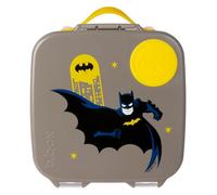b.box Batman Lunch Box para Niños | Fiambrera Infantil Bento Grande con 4 Compartimentos (2 Herméticos), Separador Extraíble, Bolsa de Gel Frío | 3+ Años | 2L