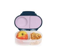 b.box Fiambrera Infantil con Compartimentos | Bento Box Infantil Mini con 2 Compartimentos Herméticos | Caja de Almuerzo y Picoteo para Niños | Cabe 1 Fruta Entera | Sin BPA