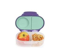 b.box Fiambrera Infantil con Compartimentos | Bento Box Infantil Mini con 2 Compartimentos Herméticos | Caja de Almuerzo y Picoteo para Niños | Cabe 1 Fruta Entera | Sin BPA