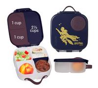 b.box Harry Potter Mini Lunch Box Niños | Fiambrera Infantil Bento con 3 Compartimentos (2 Herméticos) | Fiambrera Niños Ideal para Almuerzos y Picoteo | Cabe 1 Fruta Entera | Sin BPA