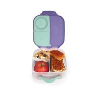 b.box Mini caja de almuerzo para niños con 3 compartimentos (2 herméticos) ideal para almuerzos y aperitivos sin BPA