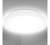 B.K.Licht 10 Watt LED Lámpara de baño I IP44 a prueba de salpicaduras I 4000K color de luz blanca neutra I 900lm de brillo I Lámpara de techo LED I tamaño: S I Ø22cm I plafon led techo