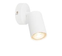 B.K.Licht - Aplique LED interior orientable, 3000K blanco cálido, 2W, 450 lumen, aprox. 50.000h luz, lámpara de lectura, lámpara de salón, lámpara, aplique, lámpara de cocina, 8x15,5 cm, blanco
