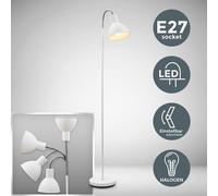B.K.Licht BKL1196, Cromo, Blanco, Dormitorio, Salón, Metal, IP20, Clase II, Casquillo E27