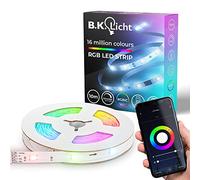 B.K.Licht I Tira LED Wifi RGBIC 10 m I Control por App I Sensor de Música I Compatible con Alexa I Banda LED Inteligente I Autoadhesiva.