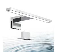 B.K.Licht - Lámpara Espejo de Baño LED IP44, 5W 230V, Pinza + Armario, Blanco Frío 4000k 650lm, 30x10.3x3.6 cm, Aplique Espejo Baño, Apliques Espejo De Baño, Luz Espejo Baño, Cromo