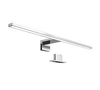 B.K.Licht - Lámpara Espejo de Baño LED IP44 8W 230V, Pinza + Armario, Blanco Frío 4000k 780lm, 60 x 10.3 x 3.6 cm