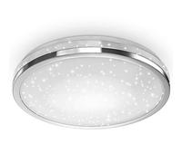B.K.Licht LED lámpara de techo con decoración estrellar I 24W LED I cielo estrellado I 2200lm I color de luz blanca neutra 4000K I plafon led techo I Ø380mm