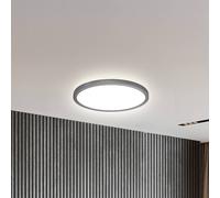 B.K. Licht Panel LED Slim Control Remoto RGBW, Ø 29 cm, negro, retroiluminación EC:EPREL:2237494