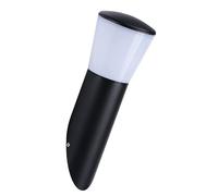 B·LED BARCELONA LED BarcelonaLED Aplique de Pared Exterior Farolillo Antorcha IP44 Moderno Tubular Inclinado de Aluminio Negro Estanco con Difusor Opal Casquillo E27 para Terraza Patio Jardín