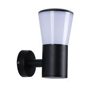 B·LED BARCELONA LED BarcelonaLED Aplique de Pared Exterior IP44 Moderno Tubular Antorcha de Aluminio Negro Estanco con Casquillo E27 para Terraza Patio Jardín