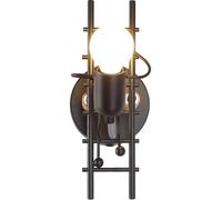 B·LED BARCELONA LED BarcelonaLED Aplique de Pared Humanoide Vintage Nordico Creativo Industrial Rustico Negro con Muñeco Articulado y Escalera para Bombilla E27 Interior Dormitorio Juvenil Niño