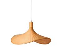 B·LED BARCELONA LED Lámpara de Mimbre Colgante Bellas - Diseño Artesanal Estilo Sombrero | Lámpara de Techo Decorativa Natural para Comedor, Salón o Local | Compatible con Bombilla E27 (No Incluida)
