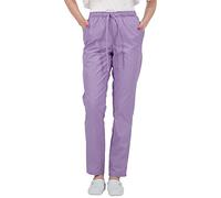 B-well ALESSI Unisex Pantalón Sanitario Mujer Pantalones Sanitarios Mujer Uniformes Sanitarios Mujer Hombre Cintura Elástica 3 Bolsillos Morado M