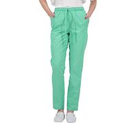 B-well ALESSI Unisex Pantalón Sanitario Mujer Pantalones Sanitarios Mujer Uniformes Sanitarios Mujer Hombre Cintura Elástica 3 Bolsillos Verde 3XL