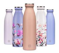 B2DO for GH Botella de Agua acero Inoxidable 500ml Arena Cubana | Frasco de Agua de Metal Reutilizable | Botella Termica Doble pared al vacío | Botella de bebida Sin BPA, Antigoteo y Fugas